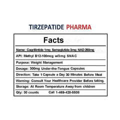 Cagrillintide 1mg Semaglutide 3mg With methyl B12 100mcg 2-Pack Maximum Strength