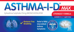 Asthma-I-D Max bronchodilator caplets for relief of mild asthma symptoms and free breathing