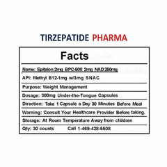 TB-500 2mg with 250mg NAD+ Maximum Health 250-Pack