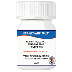 Minoxidil 1.25mg hair growth tablets with biotin and tyrosine for hair loss treatment