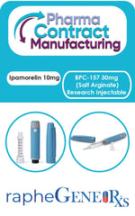 Ipamorelin with CJC-1295 1-gram research peptide injectable vial and devices for growth hormone stimulation