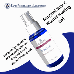 Acne Gel Glabrasalicylic Acid surgical scar and wound healing gel in blue spray bottle