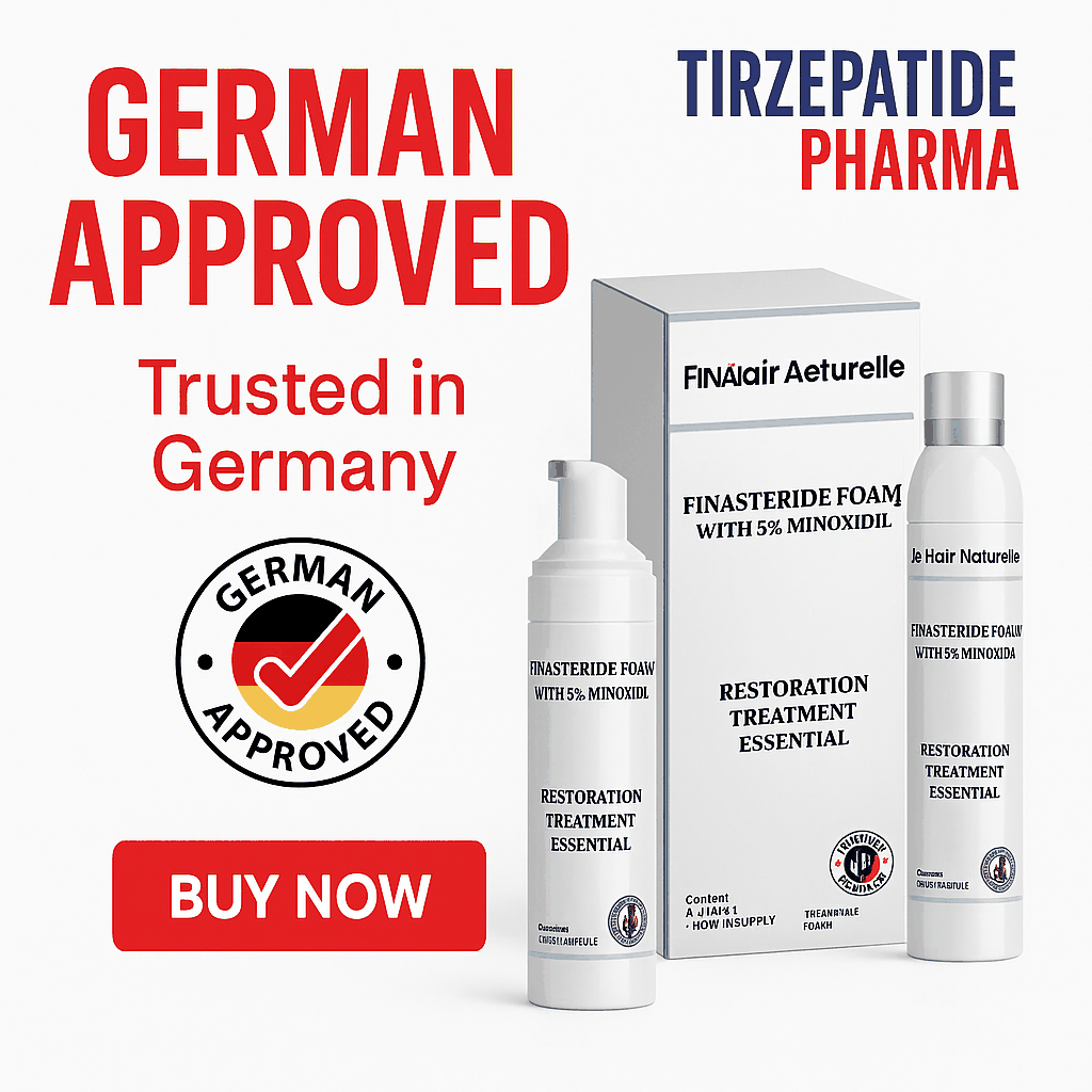 Severe Hair Loss Recovery Foam with Finasteride and Minoxidil, German approved hair restoration treatment foam for men and women