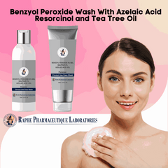 Wholesale Benzoyl Peroxide Wash with Azelaic Acid, Resorcinol, and Tea Tree Oil for acne and skin whitening