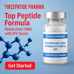 Retatrutide 15mg with B12-3000mcg Sterile Powder 4-Pack