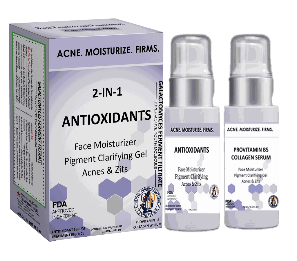 Vitamin Face Revitalizing anti-aging gel with antioxidants, moisturizer, and pigment clarifying serum for acne and firm skin.