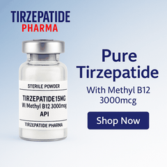 Tirzepatide 15mg sterile powder vial with methyl B12 3000mcg for pharmaceutical use