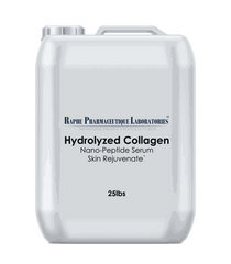 25lbs container of Hydrolyzed Nano-Collagen Peptide Serum for skin rejuvenation and collagen synthesis stimulation