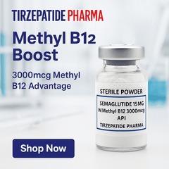 Semaglutide 15mg with B12 3000mcg sterile powder vial by Tirzepatide Pharma