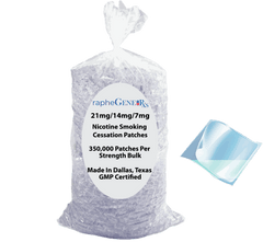 Bulk white label 14mg smoking cessation transdermal patches 50,000 count clear nicotine delivery patches