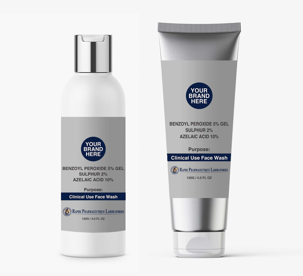 Wholesale Benzoyl Peroxide Wash with Azelaic Acid and Tea Tree Oil for acne and skin whitening bulk pack