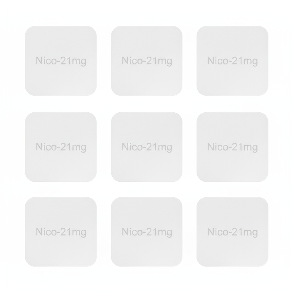Wholesale white label nicotine transdermal patches for smoking cessation with 21mg dosage