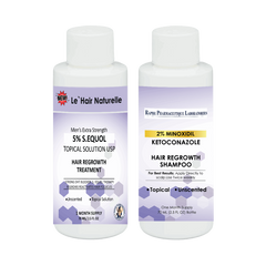 Natural Hair Loss Treatment For Men with 5% Minoxidil S.EQUOL Caffeine Vitamin E and Ketoconazole 15000 Packs