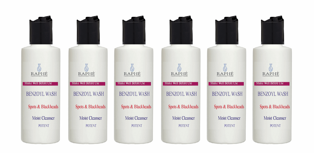 Benzyol Acne Face Wash With Azelaic Acid Resorcinol Tea Tree Oil For Teen`s 6-Packs