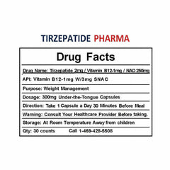 Tirzepatide 2mg Captides with Methyl B12 1000mcg API 2-Packs