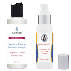 Acne Skincare Gel Glabrasalicylic Acid 40 in Retinol Medium 60ml & Maximum Strength Acne Cleanser