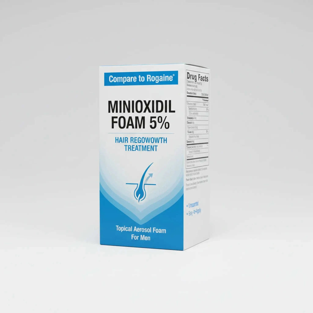 Minoxidil 5% foam for hair regrowth treatment topical aerosol solution for men