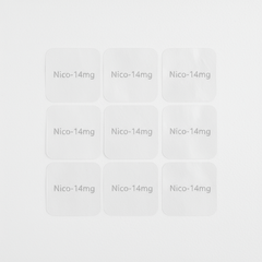 Clear white label nicotine transdermal patches 14mg for wholesale smoking cessation therapy