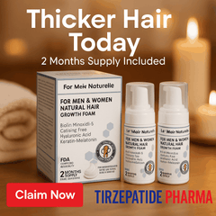 Trichogenoxil Overnight Hair Treatment organic foam for thicker hair, 2 months supply for men and women