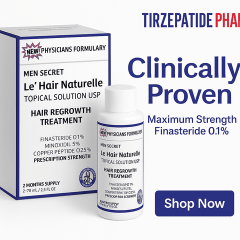 Finasteride Minoxidil Copper Peptide MenSecret Hair Restoration Solution 24-Pack